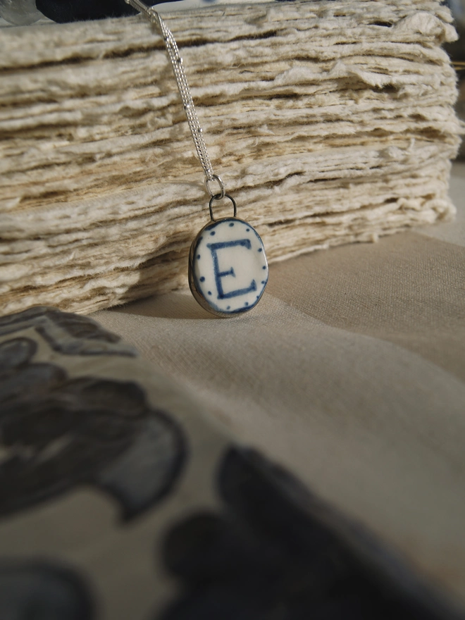 Initial Necklace Pendant 