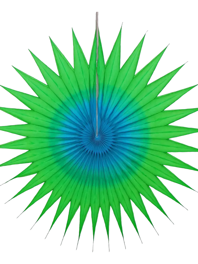 Pointed Two-Tone Fan 