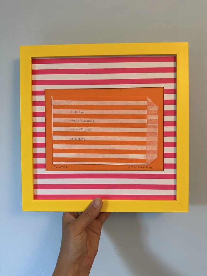 'Simple Pleasures' Sweet Nothing A5 Original Artwork