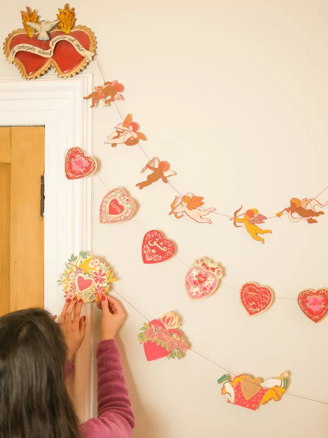 Heart Concertina Garland