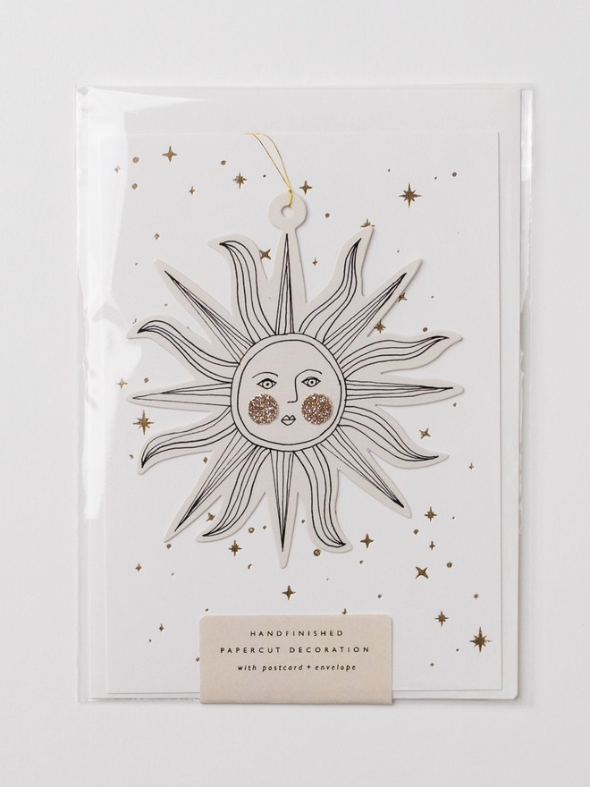 Sunface Papercut Decoration