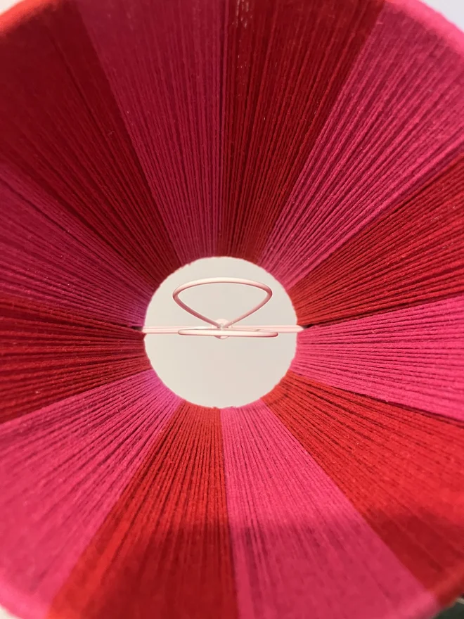 Crush The Clashing Red & Pink Stripe String Lampshade