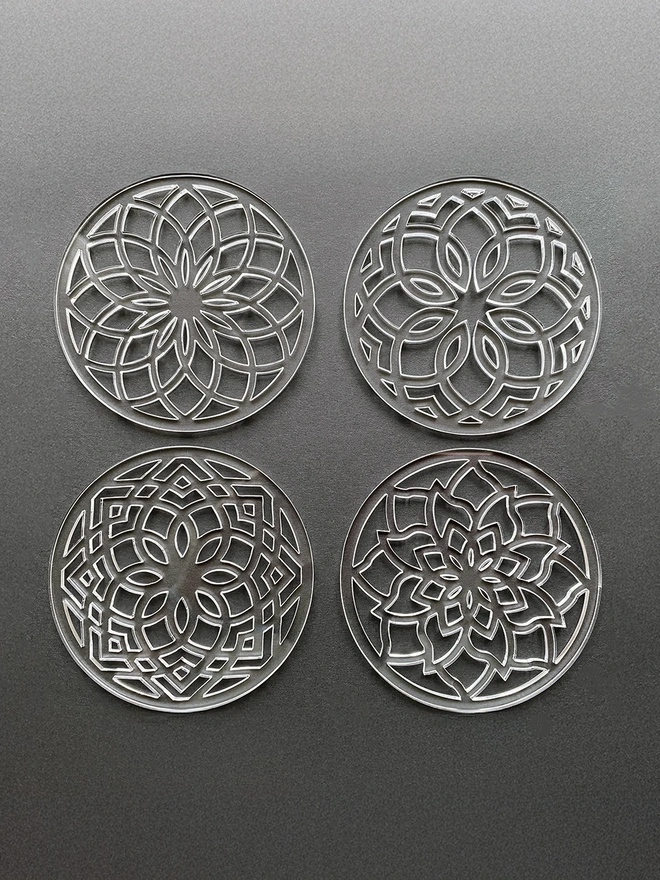 Bread art stencils - round