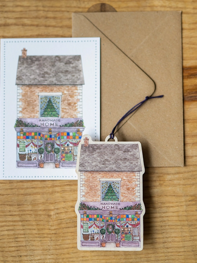 homeware decoration and card