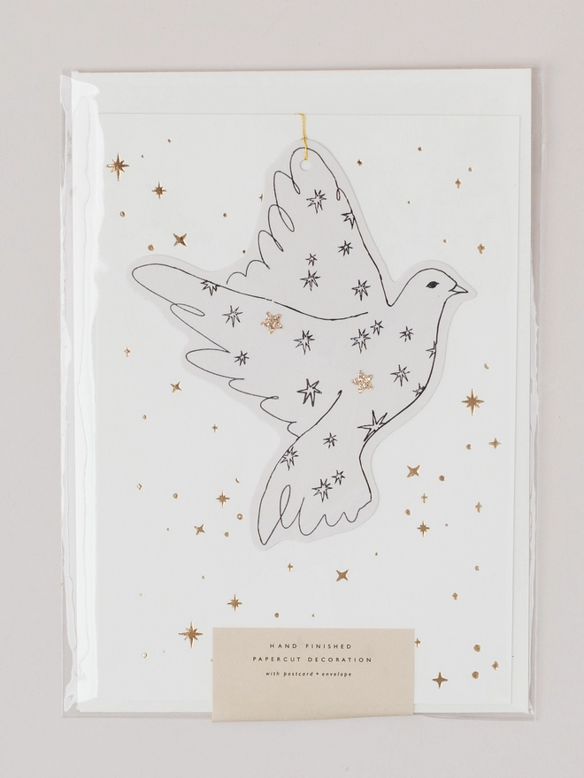 Dove Hanging Decoration Card