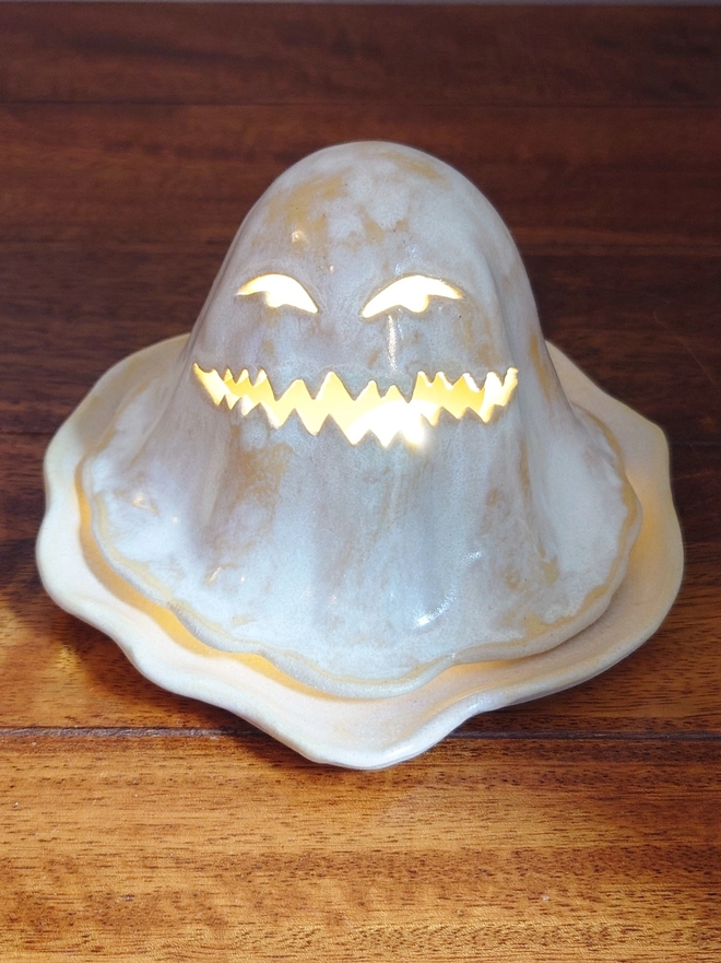 Halloween Ghost Tea Light Candle Lantern