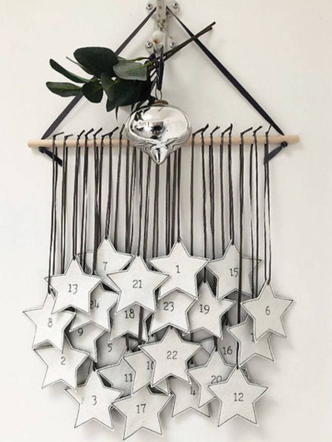 Christmas star advent calendar