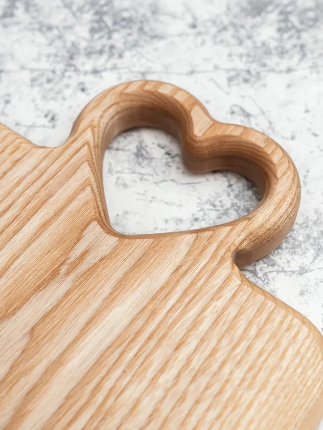 Small Serving Board, on a marble surface. 