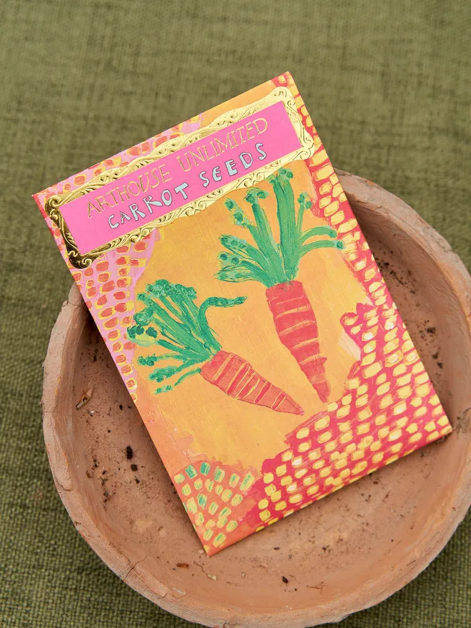 Carrot seed packets