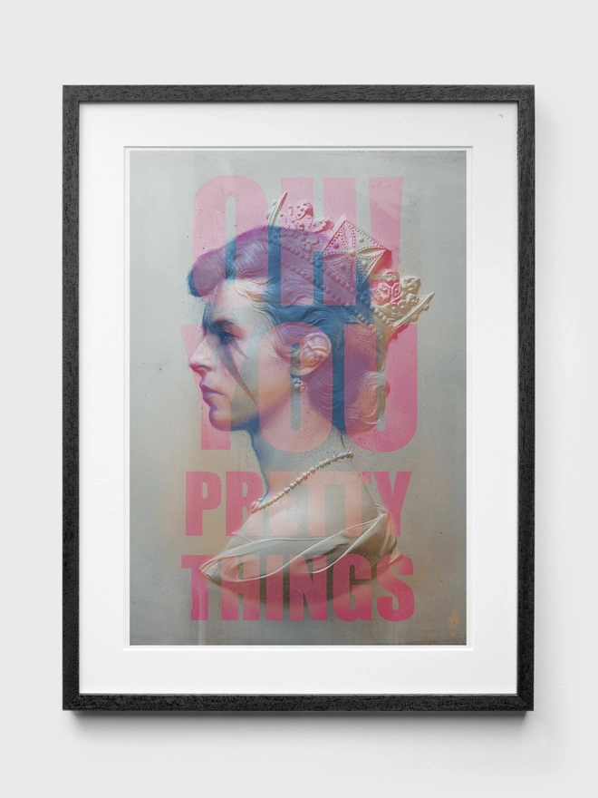 David Bowie Pretty Things Art Print - Black Frame