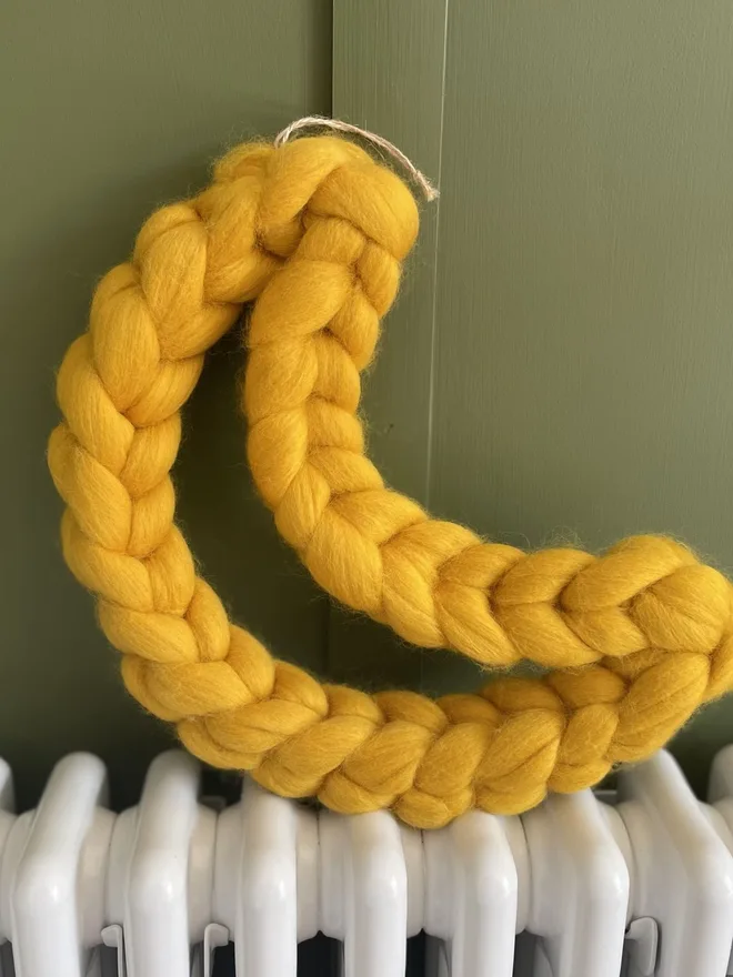 Chunky Knitted Merino Moon Wreath