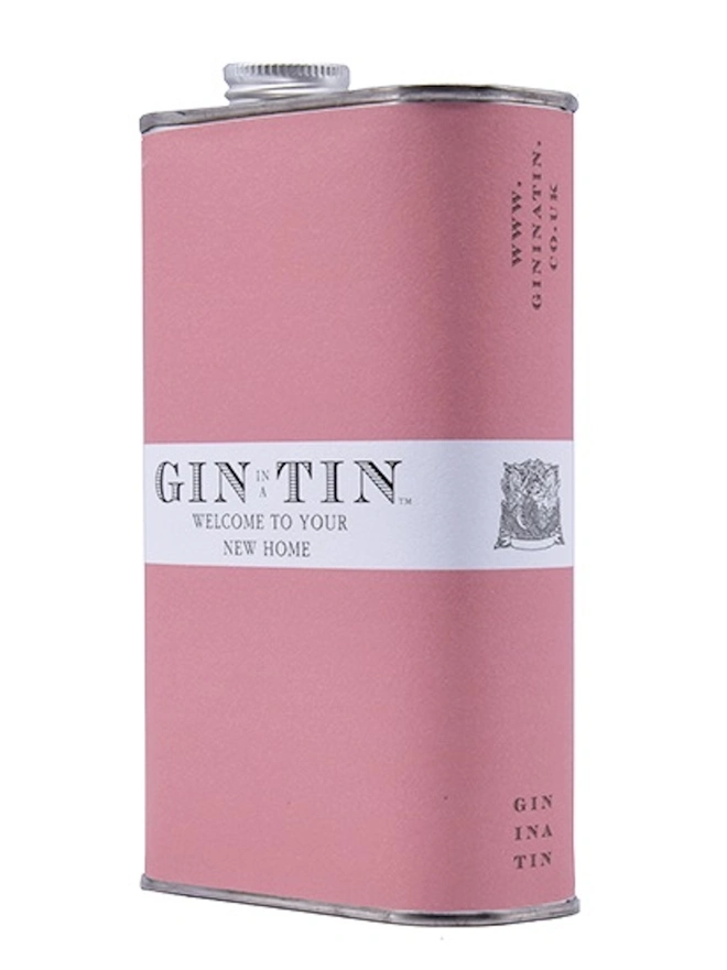 A Personalised Pink Tin of Gin