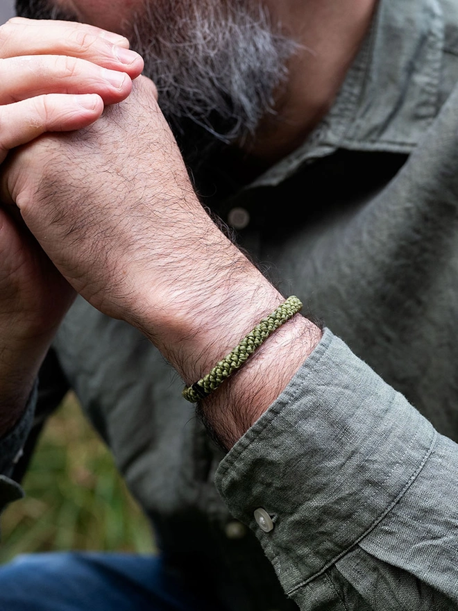green bracelet for men