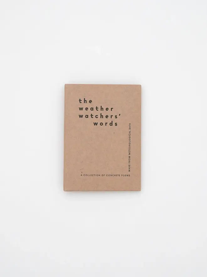 Weather Watchers Words Book, book on table. 