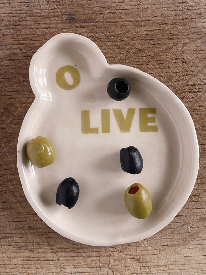 Olive side plate