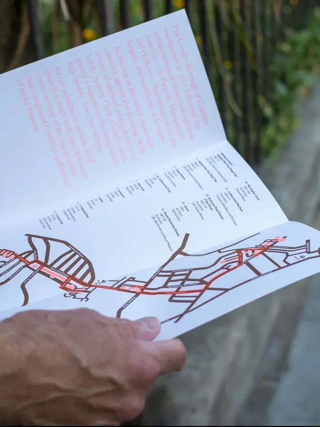 archway to belsize park london walking guide. a paper walking map of north london.