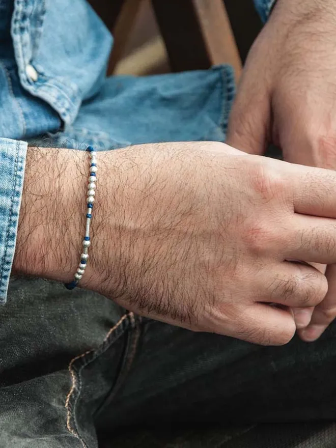 morse code bracelet for man