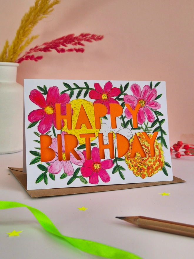 cosmos birthday card
