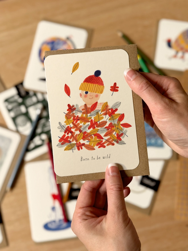Born to be Wild Greetings Card