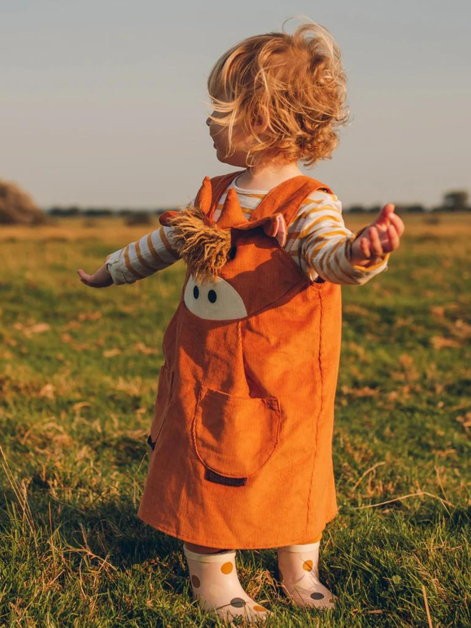 kids' highland cow dress