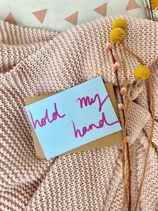 I will hold yours as long as you need me to. 