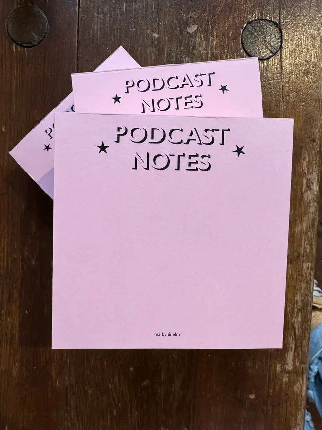 Podcast notes notebook