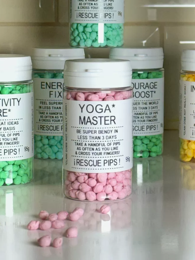 Rescue Pips Yoga Master Rescue Pips Vegan Fruit Chews Natural Colours & Flavours
