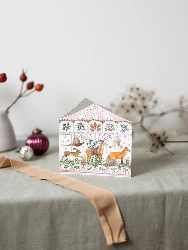 woodland carousel card