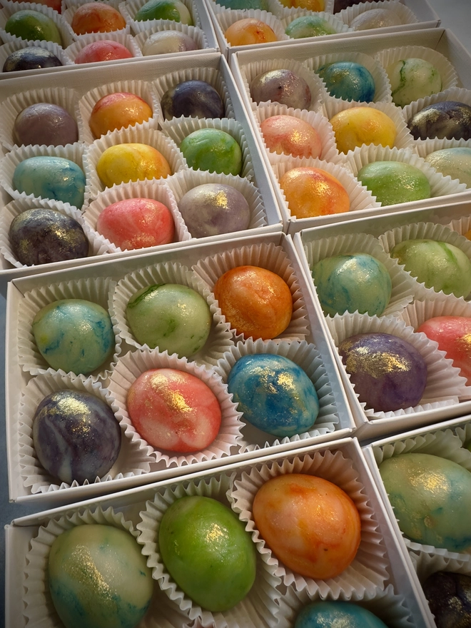 marzipan Easter eggs