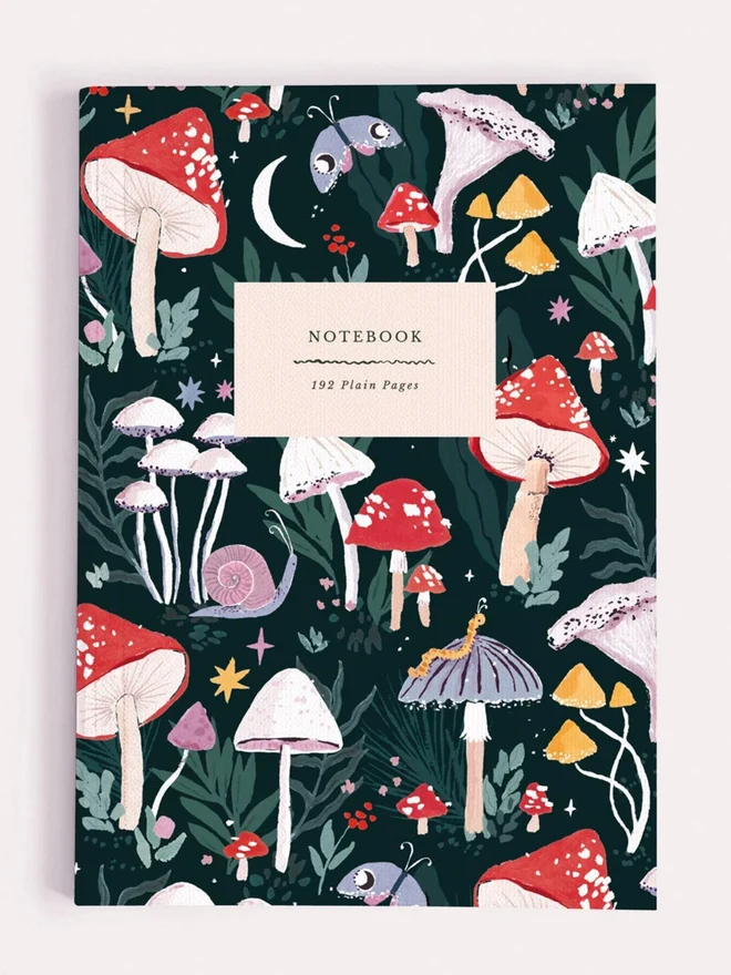 Front cover of the Mushrooms Notebook