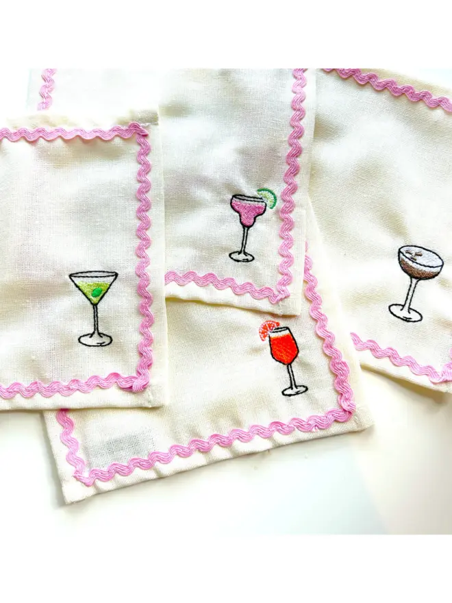 Cocktail Cocktail Napkins (Set Of 4)
