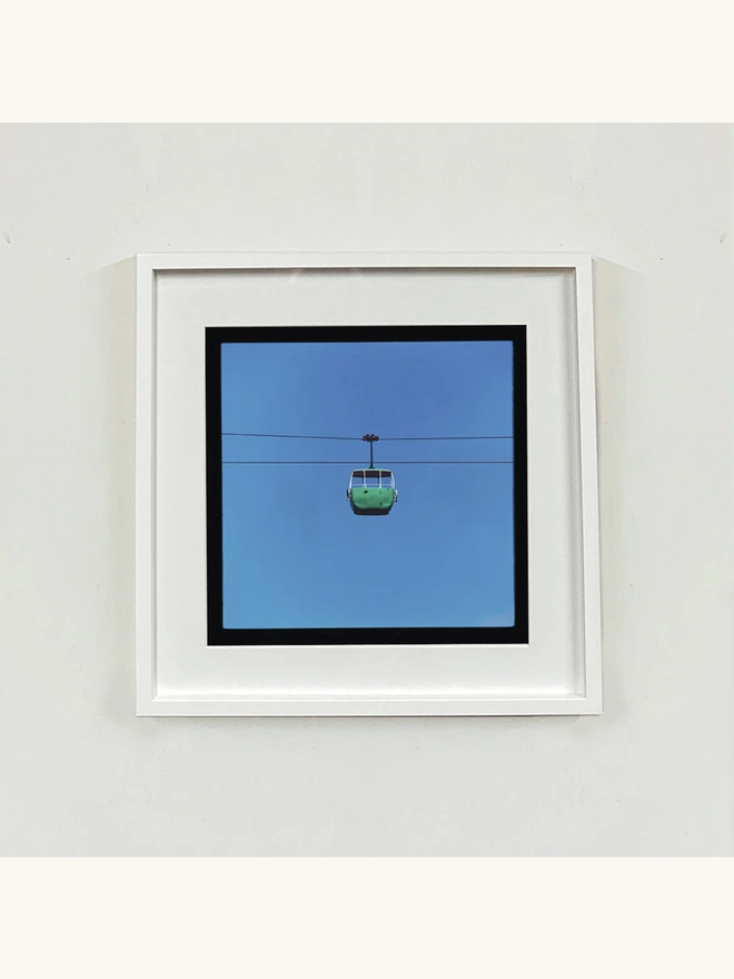 Cable Car Green Framed in White