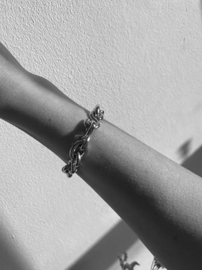 Chunky Silver Chain Link Bracelet