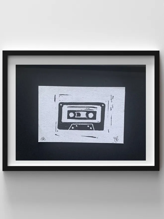 cassette tape art print