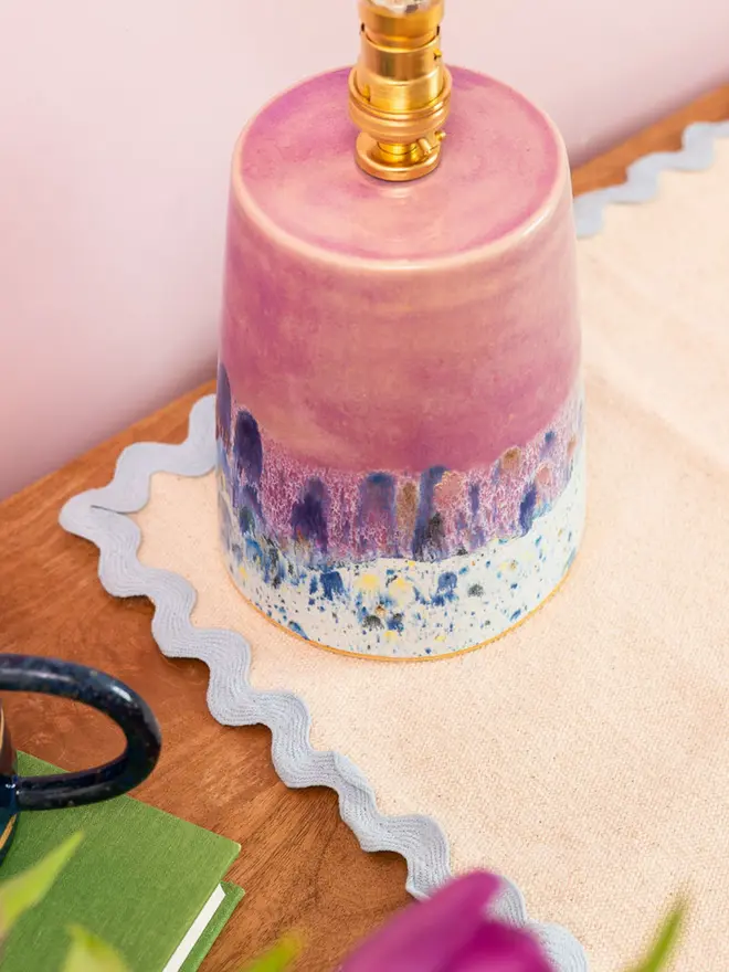 Shoreline Small Table Lamp in pink