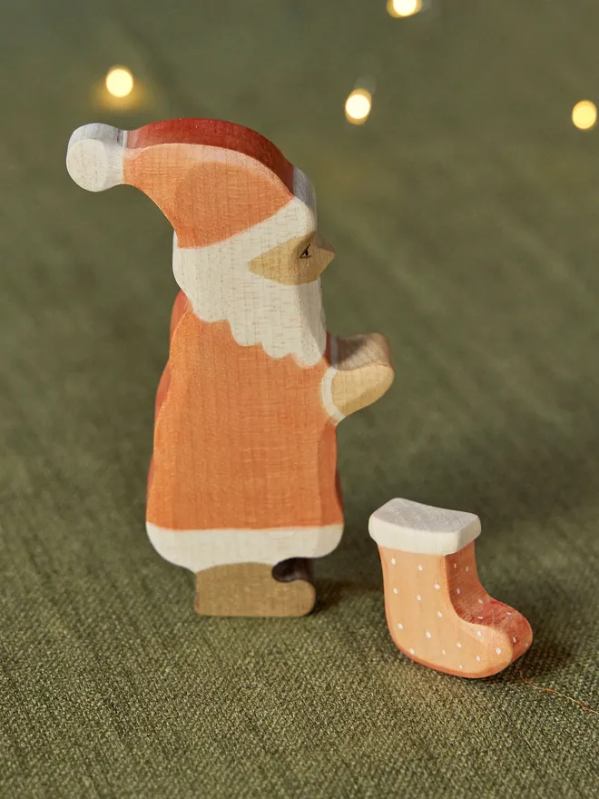 Wooden Father Christmas Toy