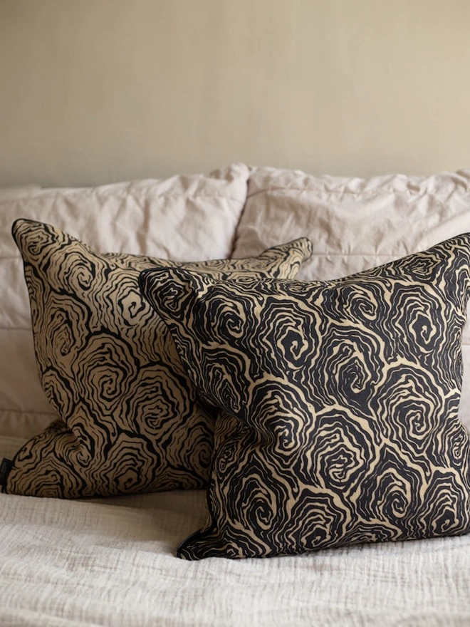 Oysters Monochrome Cushion