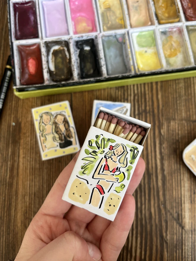 Personalised Matchbox holiday vibe with portraits