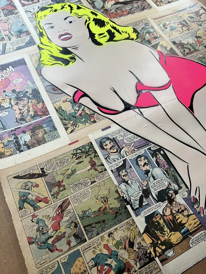 Pin Up Jane Mansfeild Original 1/1