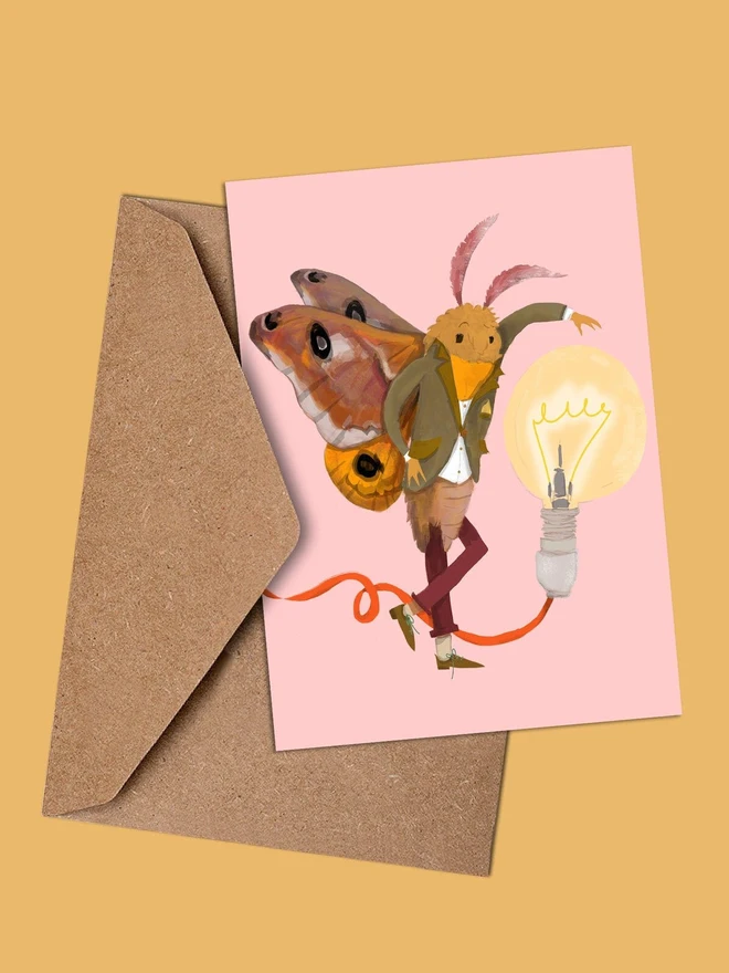 Moth Greeting Card