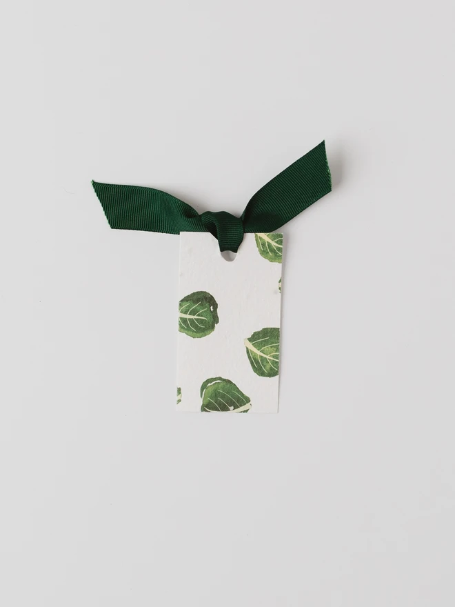 Brussel Sprout Plantable Gift Tag