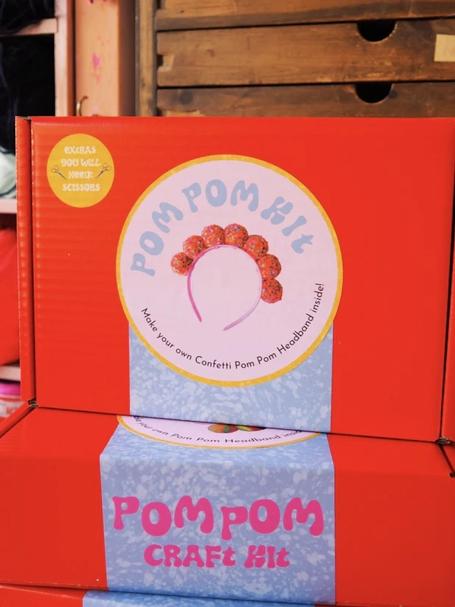 Confetti Pom Pom Headband Kit
