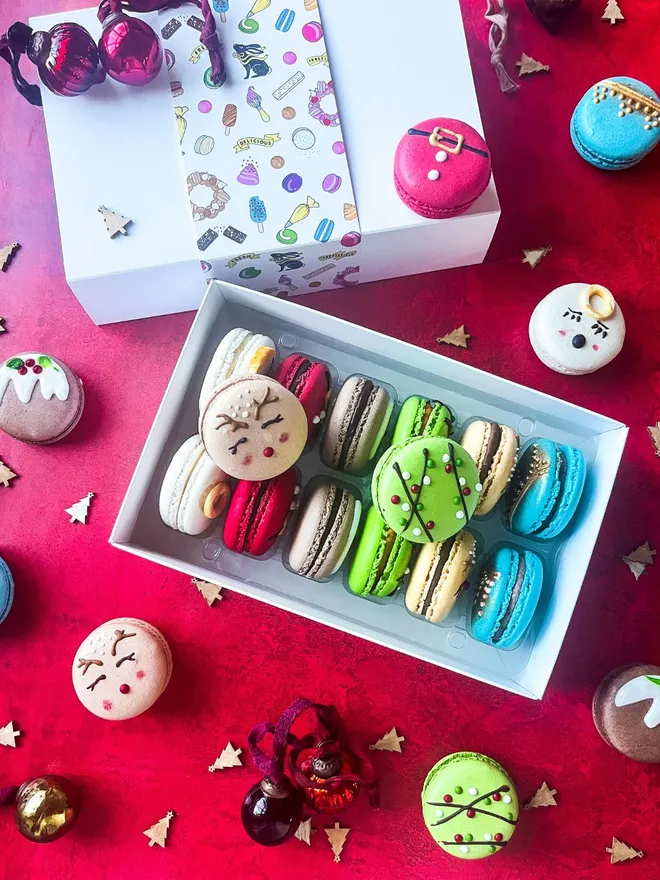 Christmas Character Macarons