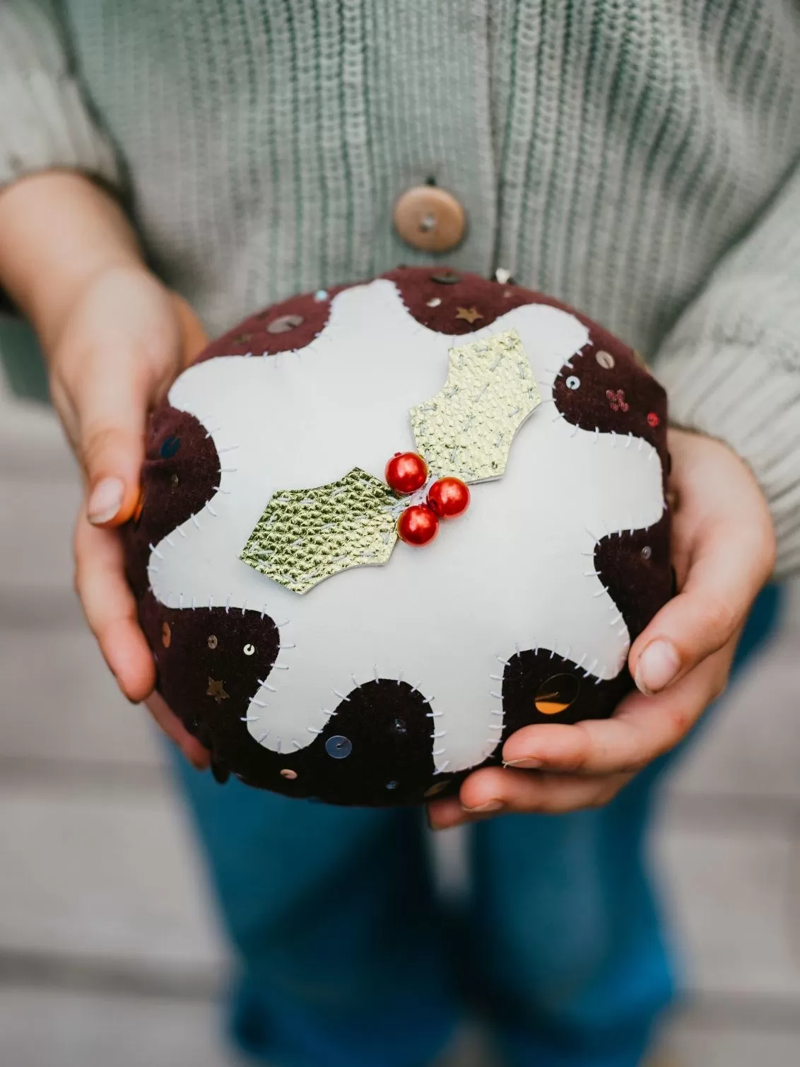 Personalised Christmas Pudding Coaster Set