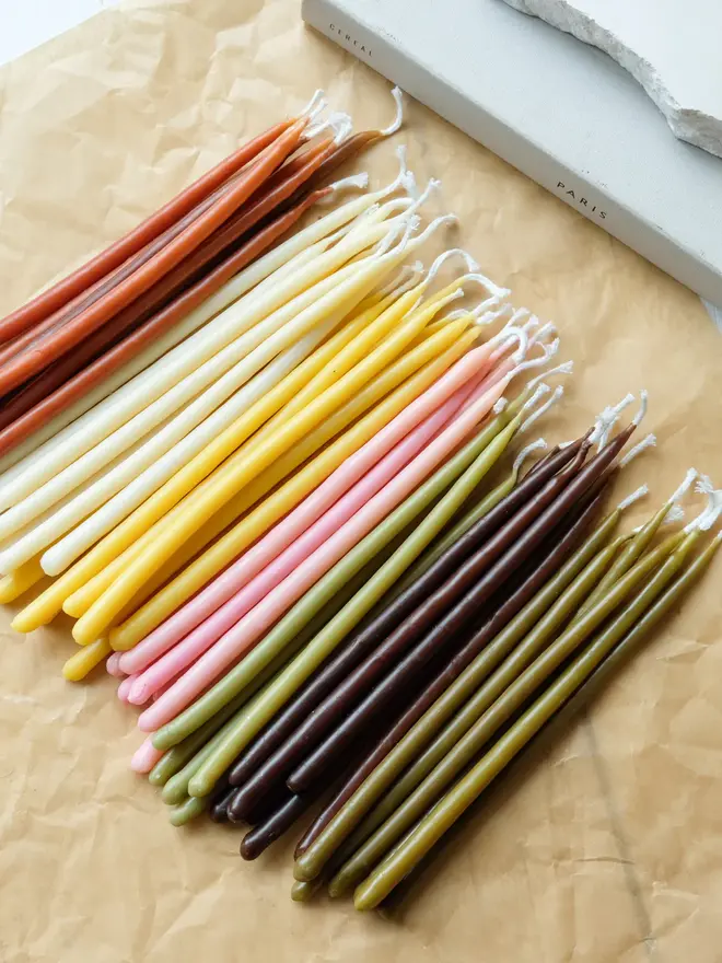 Beeswax Birthday Candles
