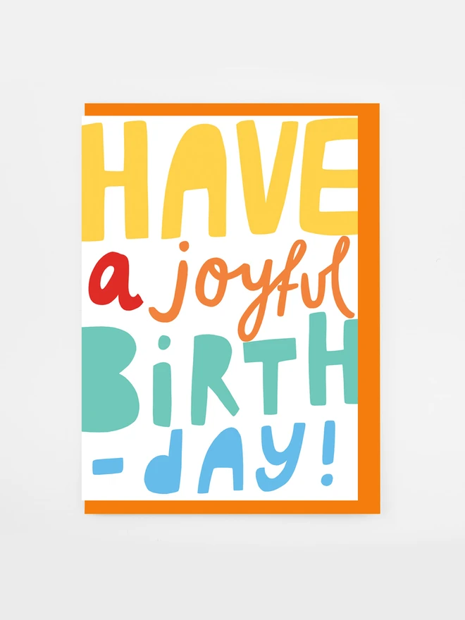 joyful birthday card