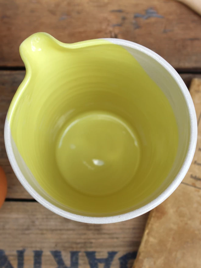 ceramic jug from above