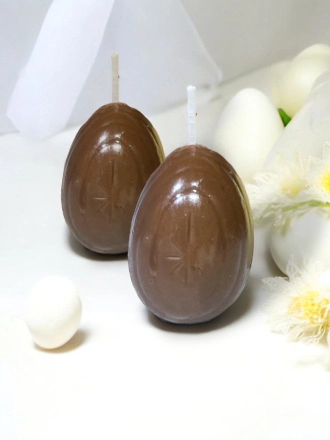 Small Easter Egg Candles - 2 pk