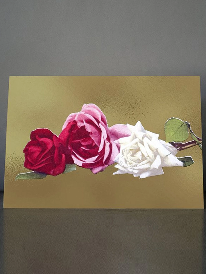 vintage roses card