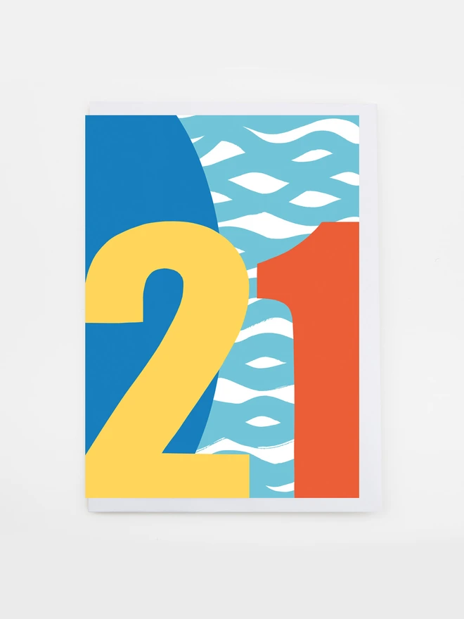 21 twenty first birthday card